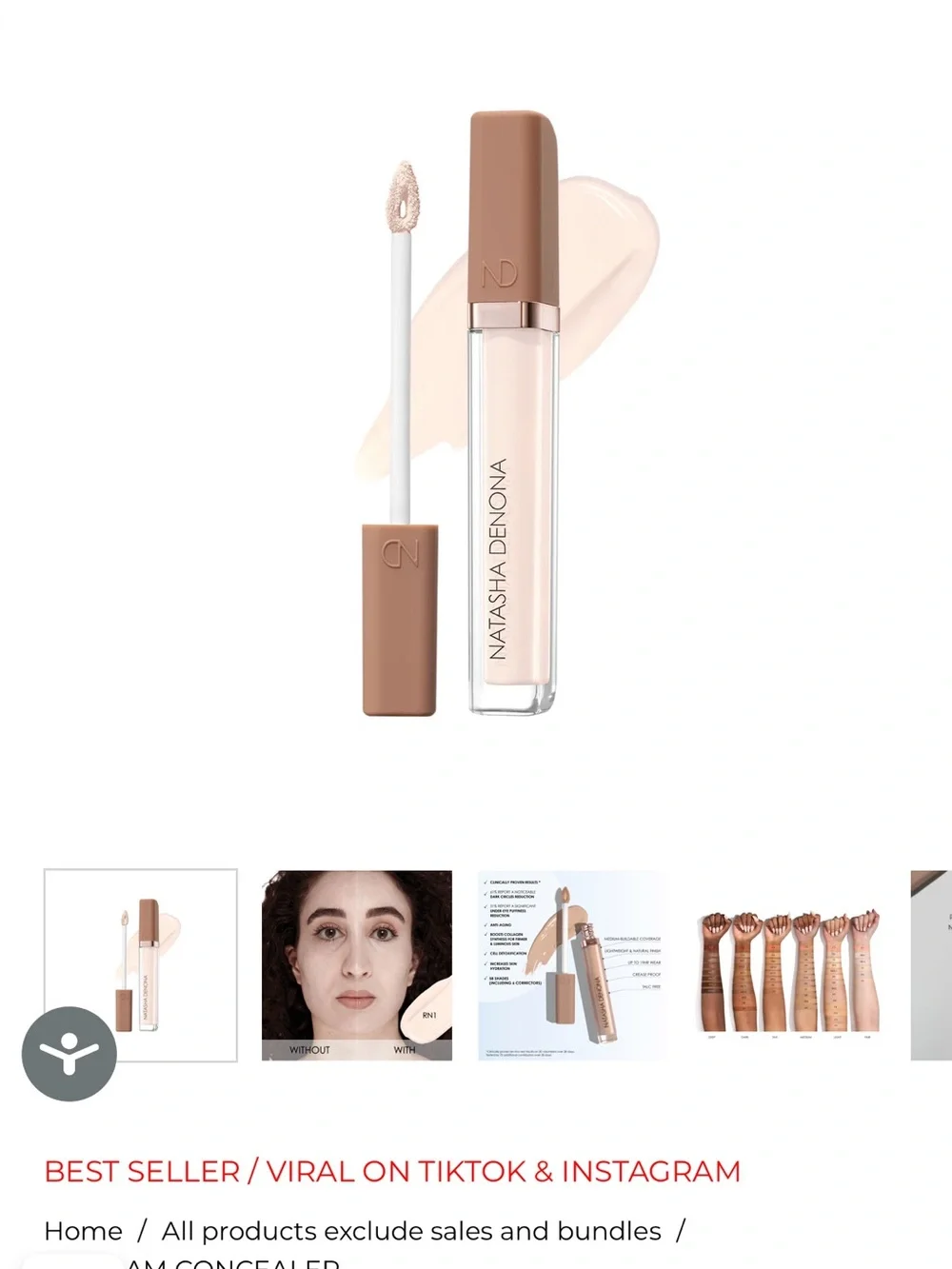 Natasha Denona Cream Concealer – Soft Beige / Nude